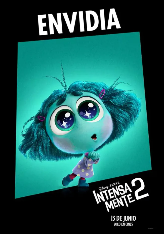Envidia, nuevo personaje que aparecen en Intensamente 2.