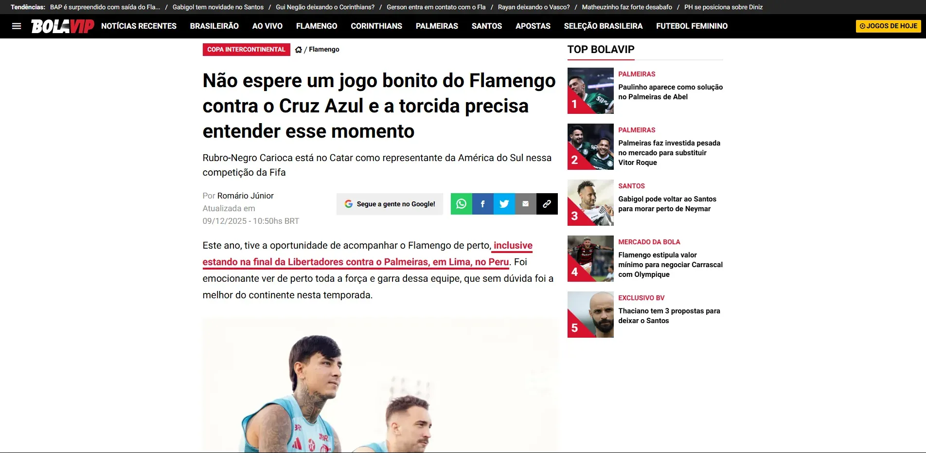En Sudamérica no esperan a un Flamengo demoledor en el cruce ante Cruz Azul. (Bolavip Brasil)