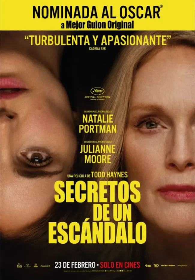 Secretos de un escándalo se estrenó en cines en este 2024.