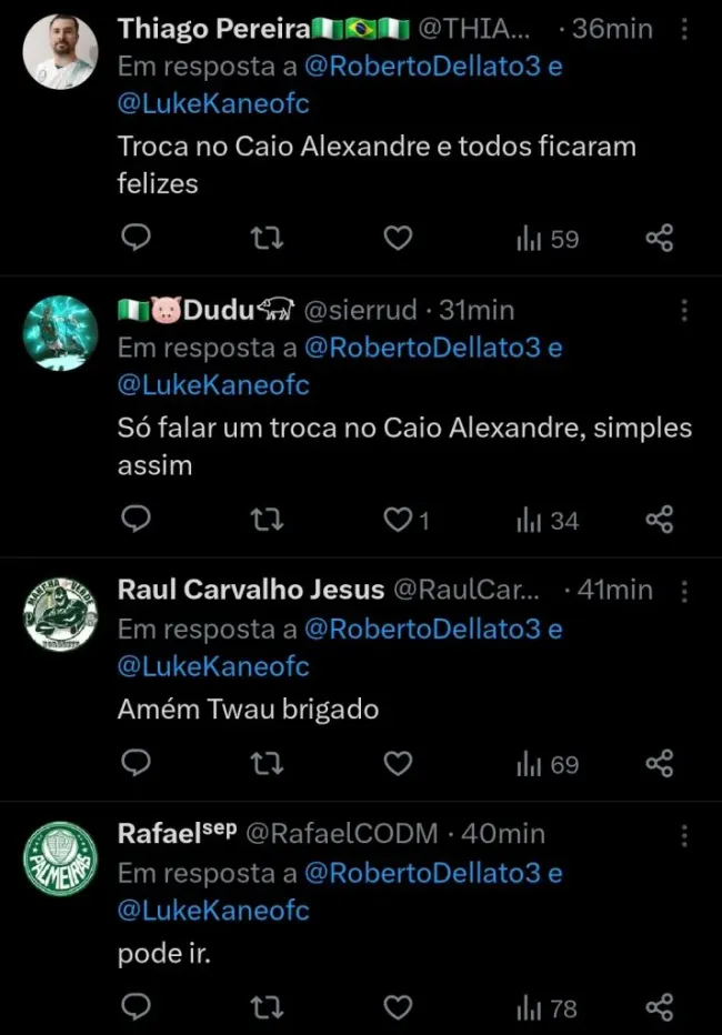 Repercussão via Twitter