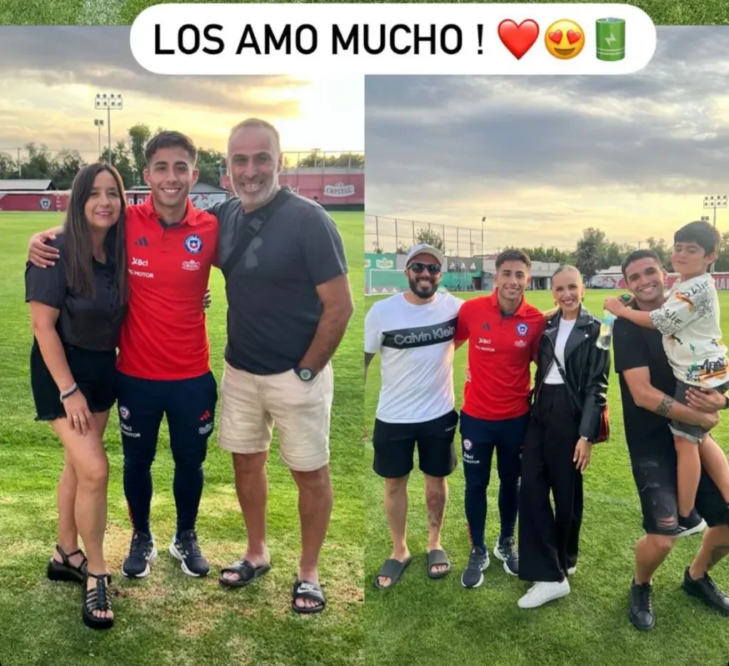 La familia de Lucas Assadi en la despedida.