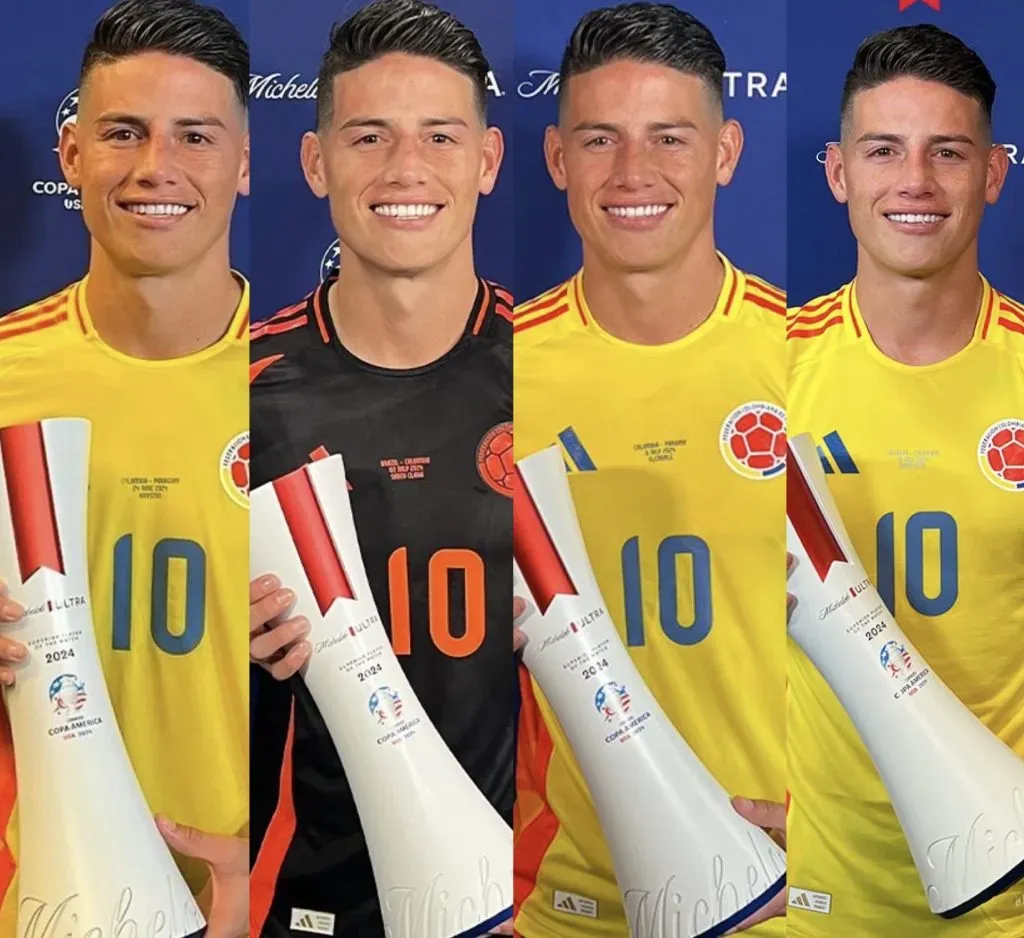 Los cuatro premios MVP de James Rodríguez.