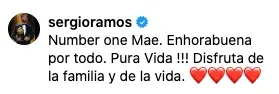 Mensaje de Sergio Ramos a Keylor Navas vía Instagram