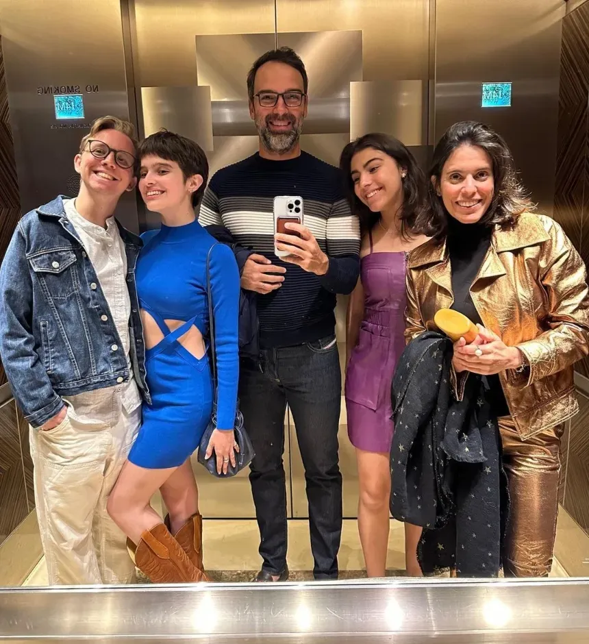 Tadeu Schmidt e sua família – Foto: Instagram @tadeuschmidt