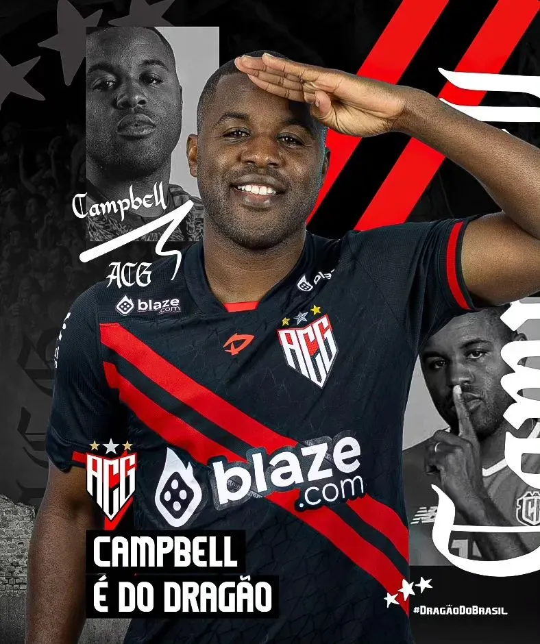 Campbell fue presentado en Goianiense el 17 de julio (Instagram).