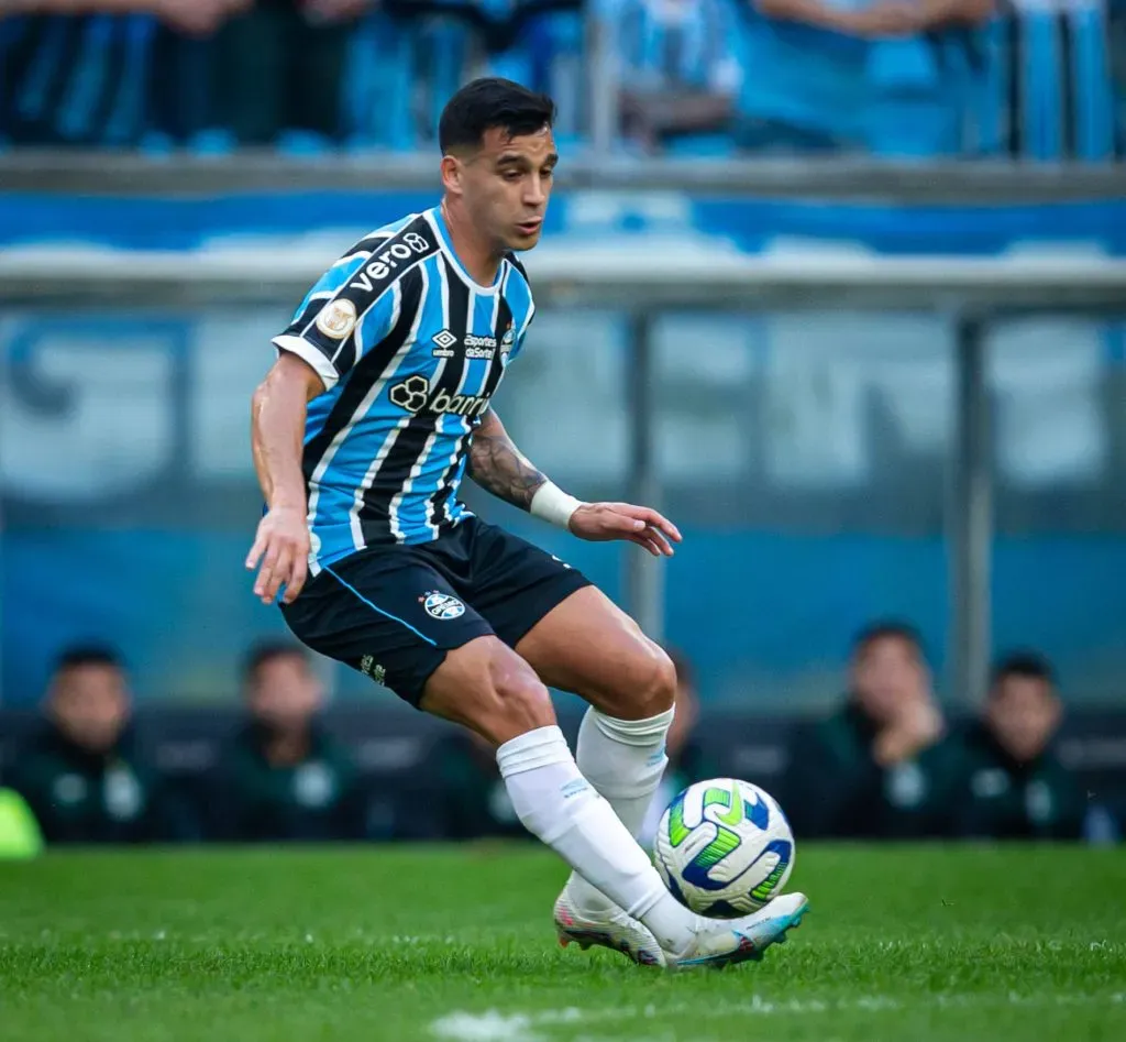 Arena do Gremio Franco Cristaldo do Gremio, during the match between Gremio and Coritiba, for the 12th round of the 2023 Brazilian Championship, at Arena do Gremio, this Sunday, 25. 30761 Richard Ducker / SPP PUBLICATIONxNOTxINxBRAxMEX Copyright: xRichardxDuckerx/xSPPx spp-en-RiDu-RD-2007