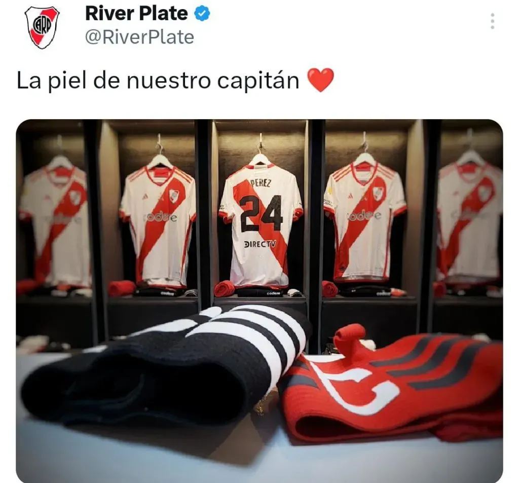Enzo Pérez jugará contra Rosario Central su último partido. (Foto: Prensa River).