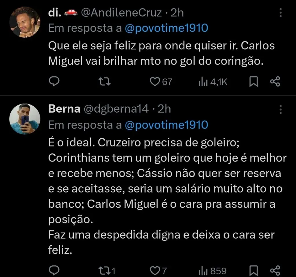 Repercussão via Twitter