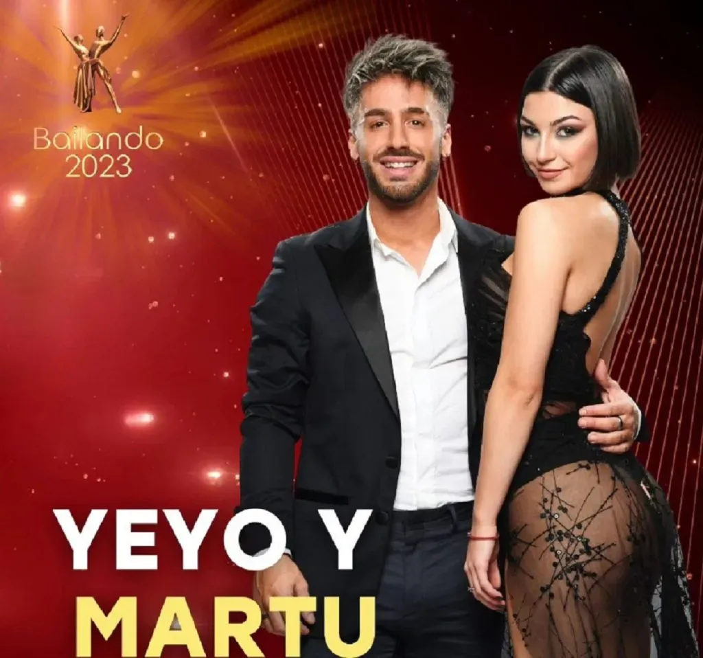 Yeyo De Gregorio y Martu Morales, una de las parejas del Bailando 2023.