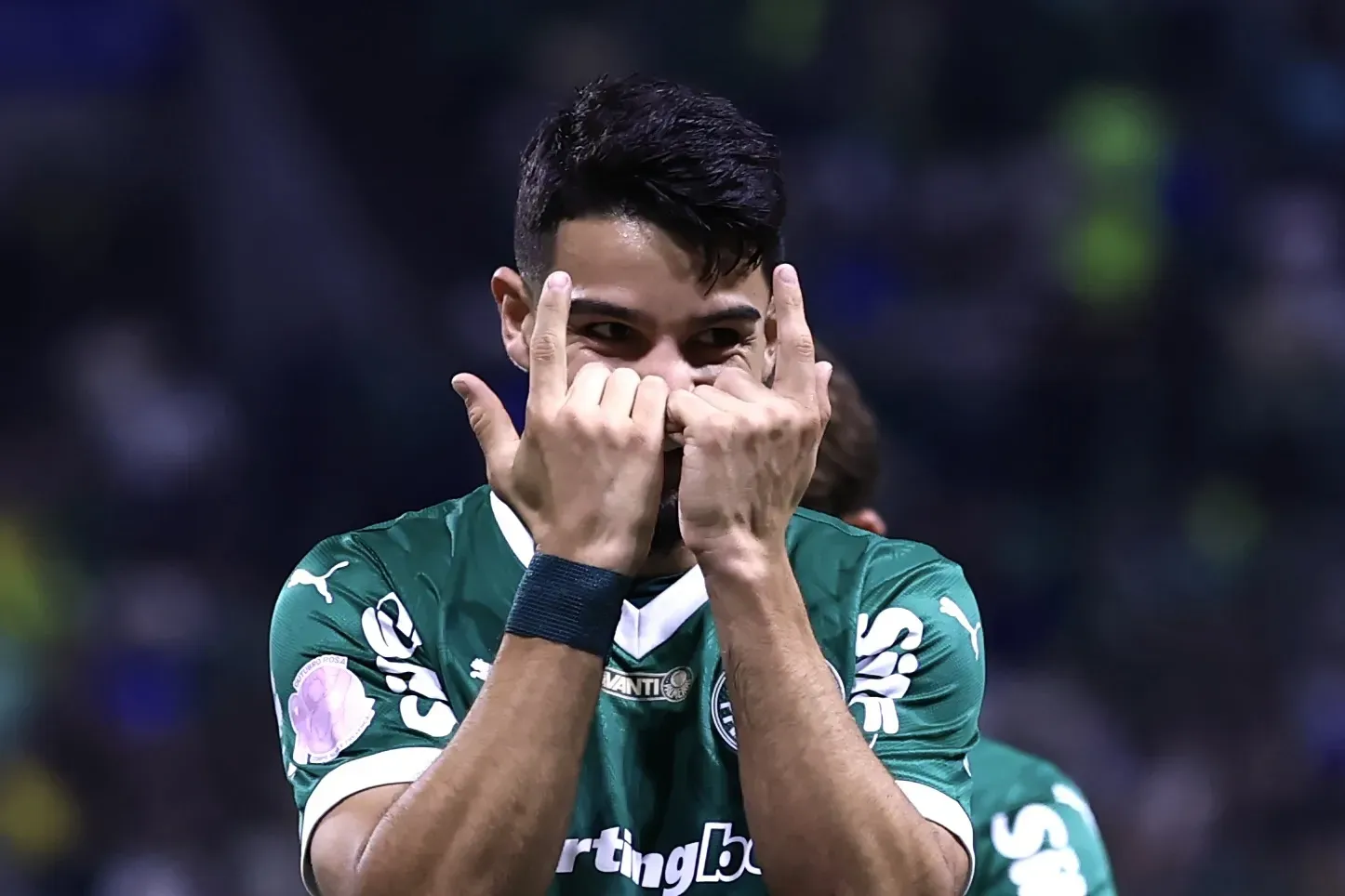 Flaco López comemora um de seus gols pelo Palmeiras. Foto: Marcello Zambrana/AGIF