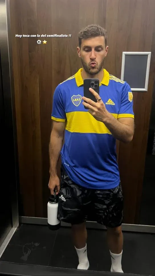 Santi Giménezha presumido su amor por Boca. (Foto:  @sant.gimenez)