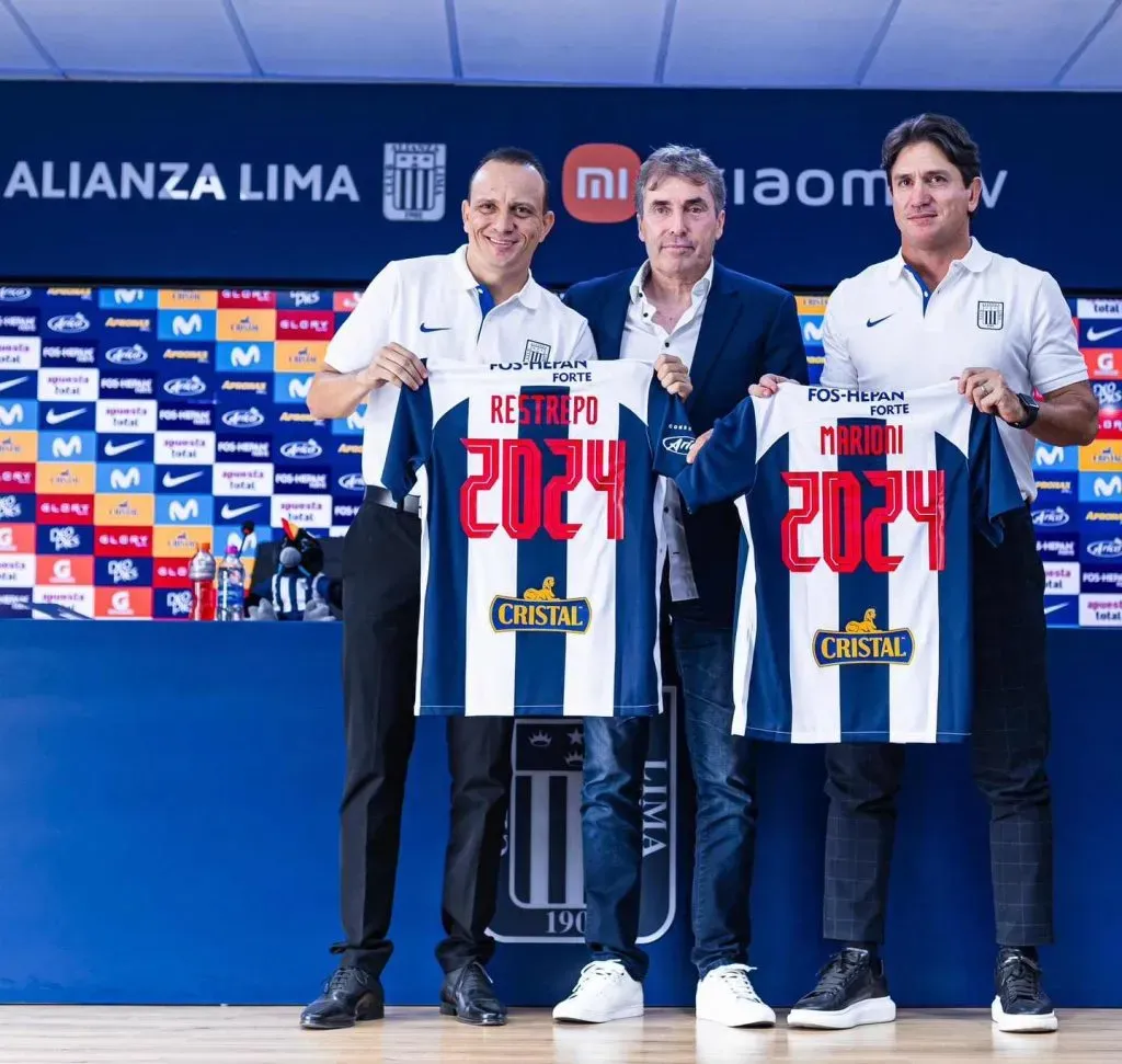 Alejandro Restrepo presentado como técnico de Alianza Lima. (Foto: Alianza Lima Prensa)