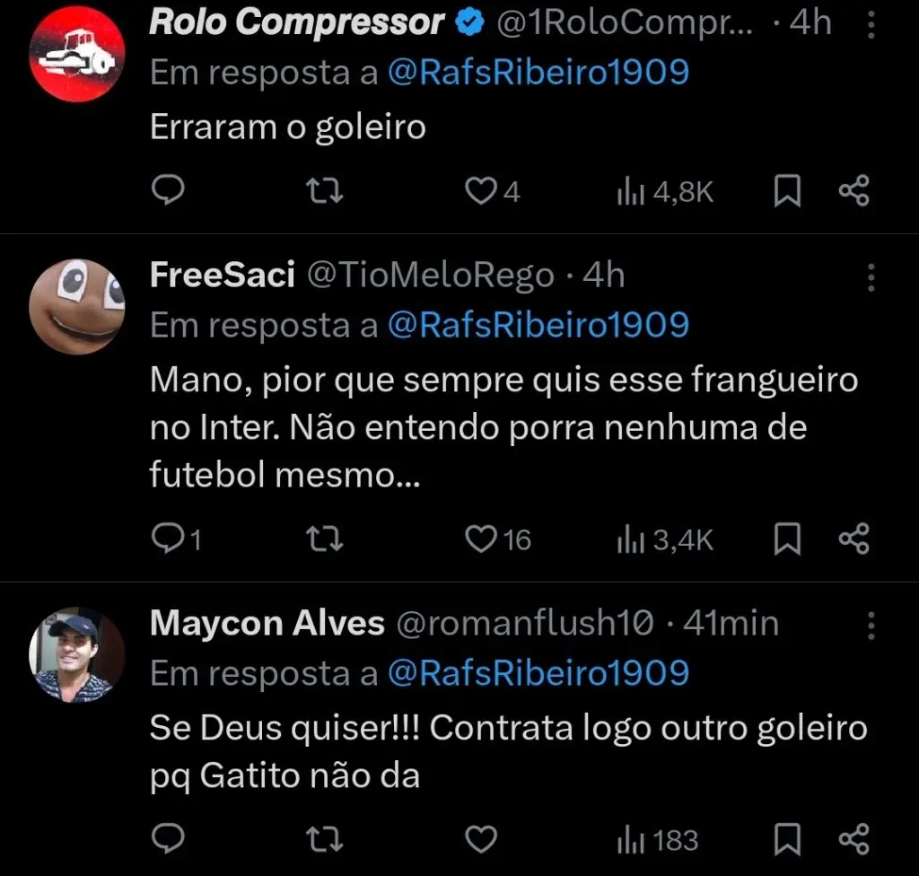 Repercussão via Twitter