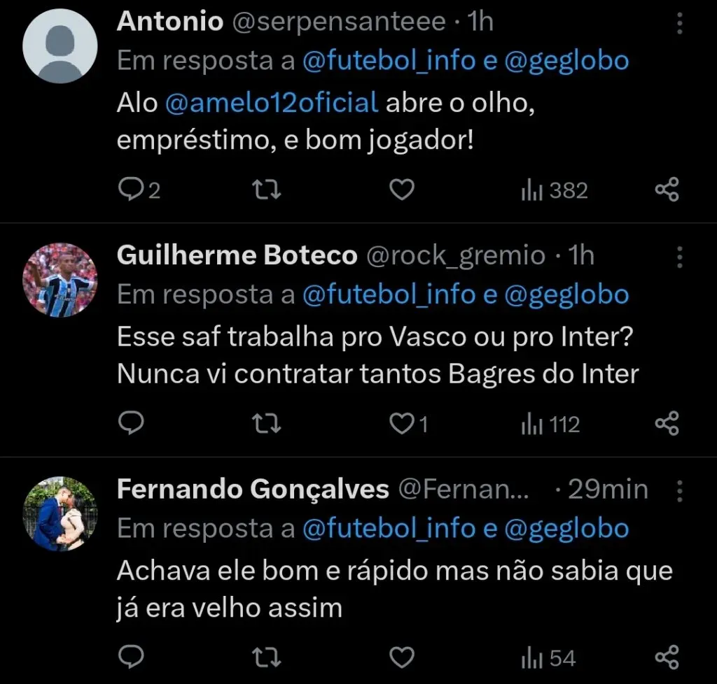 Repercussão via Twitter