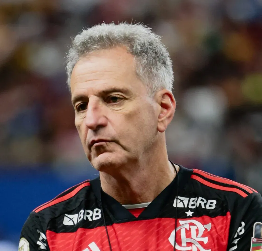 Landim Presidente do Flamengo durante partida contra o Amazonas (Foto: Antonio Pereira/AGIF)