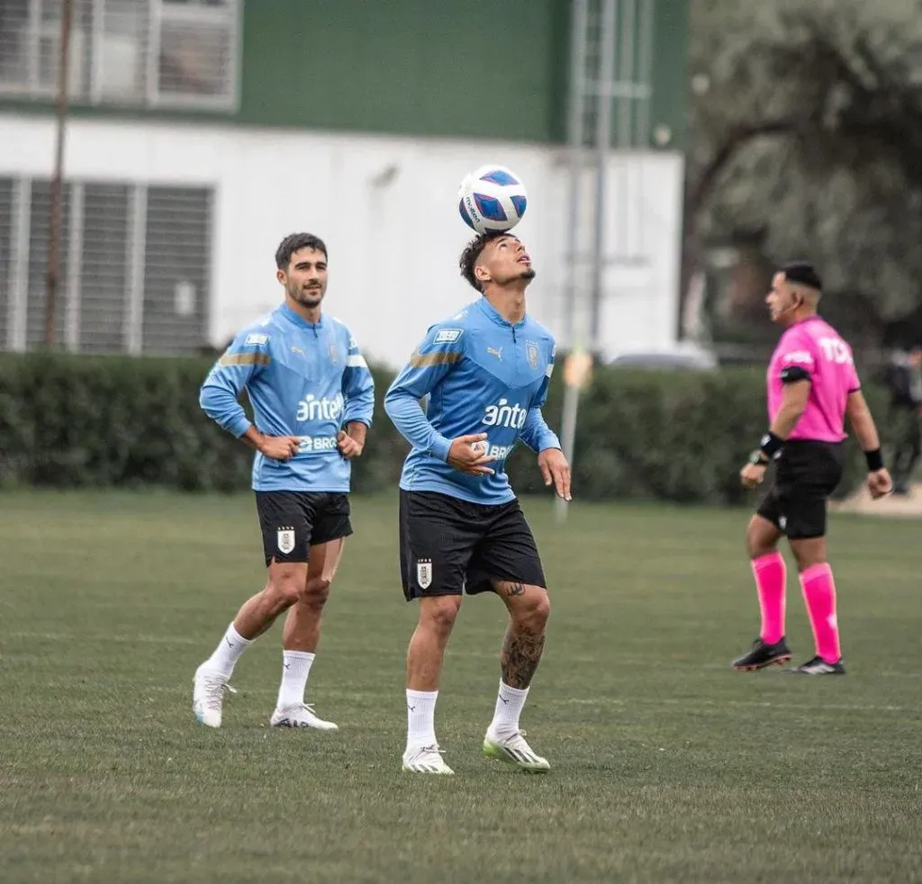 Alan Saldivia en la selección de Uruguay. Crédito: Uruguay.