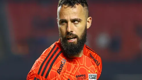 Foto: Marcello Zambrana/AGIF -Jandrei retorna ao gol do São Paulo diante do América-MG