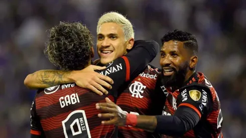 Foto: Marcelo Cortes/ Flamengo- Pedro, Gabigol e Rodinei