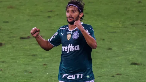 Buda Mendes/ Getty Images- Gustavo Scarpa em sua passagem pelo Palmeiras
