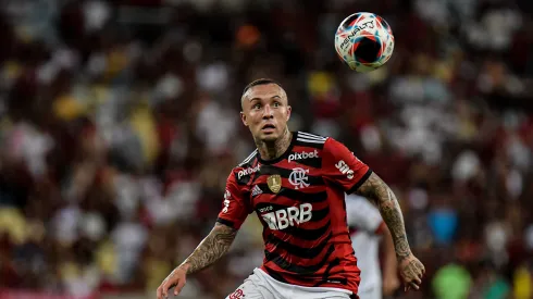 Thiago Ribeiro/AGIF- Cebolinha, atacante do Flamengo
