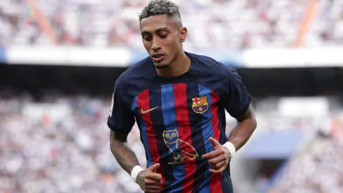 Gonzalo Arroyo Moreno/Getty Images- Raphinha, atacante do Barcelona
