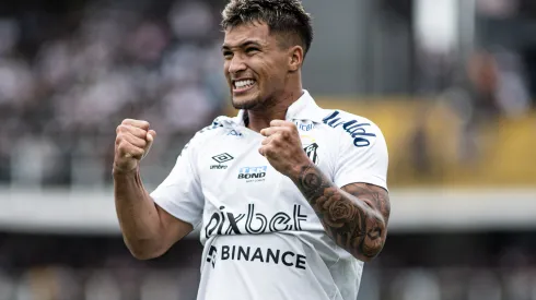 Abner Dourado/AGIF- Marcos Leonardo, atacante do Santos
