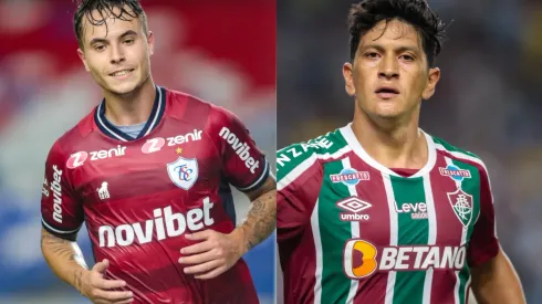 Fernando Torres/AGIF- Zanocello (Fortaleza) e Germán Cano (Fluminense)