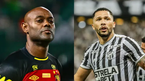 Gabriel Machado/Lucas Emanuel/AGIF- Vagner Love (Sport) e Vitor Gabriel (Ceará)