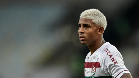RJ - RIO DE JANEIRO - 12/04/2023 - COPA DO BRASIL 2023, FLUMINENSE X PAYSANDU - John Kennedy jogador do Fluminense durante partida contra o Paysandu no estadio Maracana pelo campeonato Copa do Brasil 2023. Foto: Thiago Ribeiro/AGIF