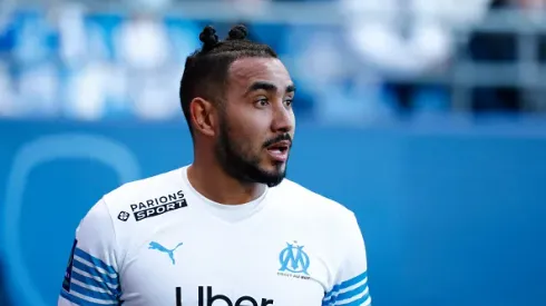 TROYES, FRANCE - FEBRUARY 27: Dimitri Payet #10 of Olympique de Marseille looks on during the Ligue 1 Uber Eats match between ESTAC Troyes and Olympique de Marseille at Stade de l'Aube on February 27, 2022 in Troyes, France. (Photo by Catherine Steenkeste/Getty Images)