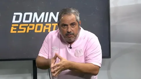 Ricardinho Martins crava venda de titular absoluto do Santos. Foto: Reprodução/ Santa Cecília TV/Domingo Esportivo