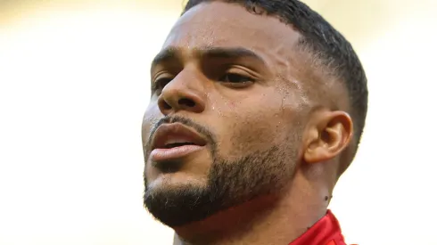 Wanderson jogador do Internacional comemora seu gol durante partida contra o Cruzeiro no estádio Mineirão pelo campeonato Brasileiro A 2023. Foto: Gilson Lobo/AGIF