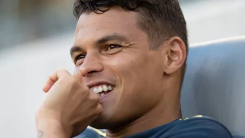 Treino da Seleção Brasileira Masculina no estádio Banc of California, Los Angeles. Thiago Silva. Lucas Figueiredo/CBF