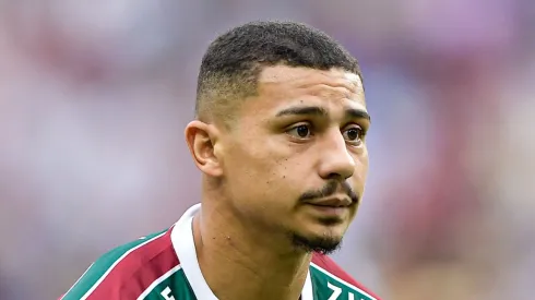 André durante partida contra o Santos. Foto: Thiago Ribeiro/AGIF