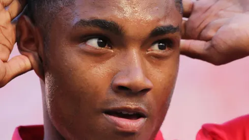 Vitinho comemora seu gol no Estadio Beira-Rio. Foto: Gustavo Granata/AGIF