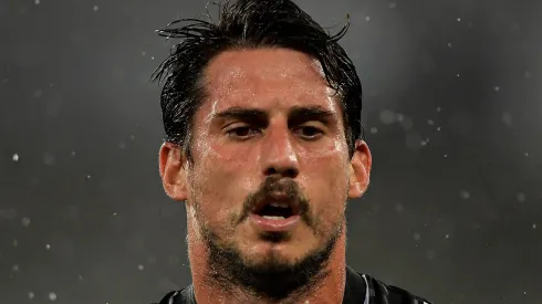 Gabriel Pires jogador do Botafogo durante partida contra o Goiás no estádio Engenhão pelo campeonato Brasileiro A 2023. Foto: Thiago Ribeiro/AGIF