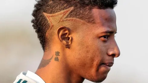 Tchê Tchê durante treino no CT Academia de Futebol. Foto: Ale Cabral/AGIF