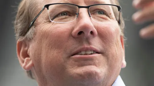 John Textor proprietário da SAF do Botafogo antes da partida contra o Fluminense no estádio Engenhão pelo campeonato Brasileiro A 2022. Foto: Jorge Rodrigues/AGIF