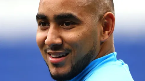 Dimitri Payet of Marseille looks on during an Olympique de Marseille training session ahead of the the UEFA Europa League Final against Club Atletico de Madrid at Stade de Lyon on May 15, 2018 in Lyon, France. (Photo by Michael Steele/Getty Images)