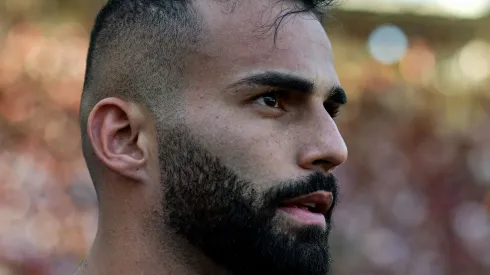 Thiago Maia durante partida contra o Athletico-PR no estádio Maracanã pelo campeonato Brasileiro A 2022. Foto: Thiago Ribeiro/AGIF