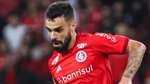 Bruno Henrique jogador do Internacional durante partida contra o Corinthians no estádio Beira-Rio pelo campeonato Brasileiro A 2023. Foto: Maxi Franzoi/AGIF