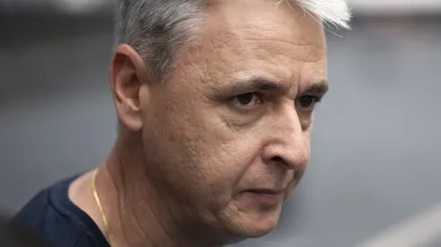 Tiago Nunes técnico do Botafogo durante partida contra o Santos no estádio Engenhão pelo campeonato Brasileiro A 2023. Foto: Jorge Rodrigues/AGIF