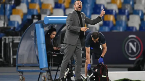 Artur Jorge, ainda no comando do Braga, na Champions League de 2023.