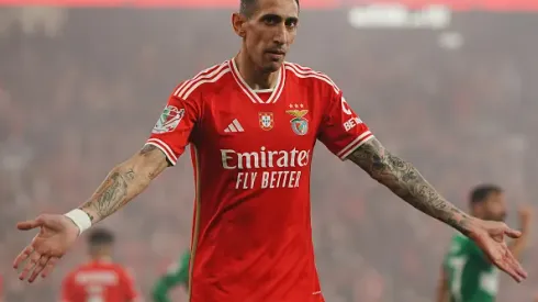 Di María atuando no Benfica em 2024