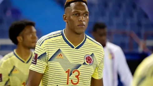 Yerry Mina, zagueiro da Seleção da Colombia, alvo do Botafogo