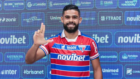 Fortaleza anunciou a chegada de seu novo reforço, Felipe Jonatan. Mateus Lotif/FEC