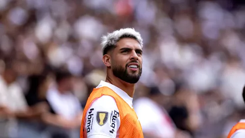Yuri Alberto jogador do Corinthians durante partida contra o Novorizontino no estádio Arena Corinthians pelo campeonato Paulista 2024. Atacante vem sofrendo no Timão. Foto: Leonardo Lima/AGIF