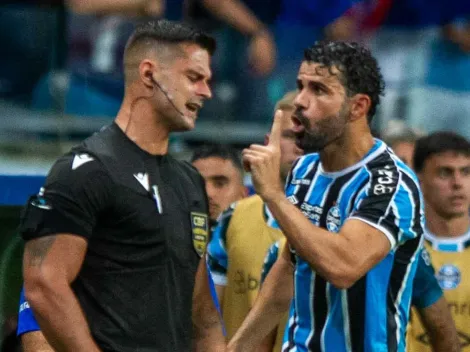 Expulsão de Diego Costa é motivo para que o Grêmio queira anular partida contra o Bahia, afirma Associação de Árbitros 