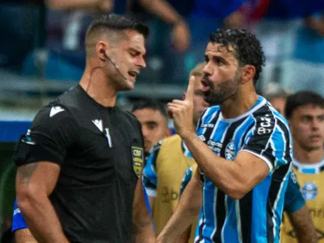 Expulsão de Diego Costa é motivo para que o Grêmio queira anular partida contra o Bahia, afirma Associação de Árbitros