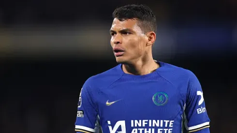 Thiago Silva atuando no Chelsea em 2024